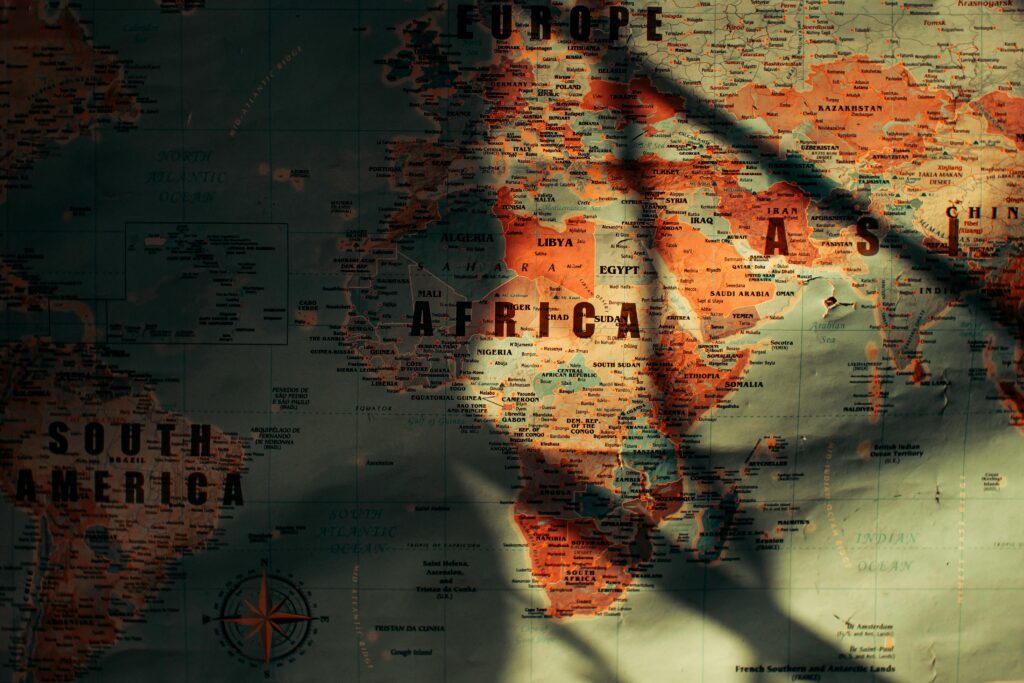 How To Start A Business in South Africa - picture of Africa and the world
