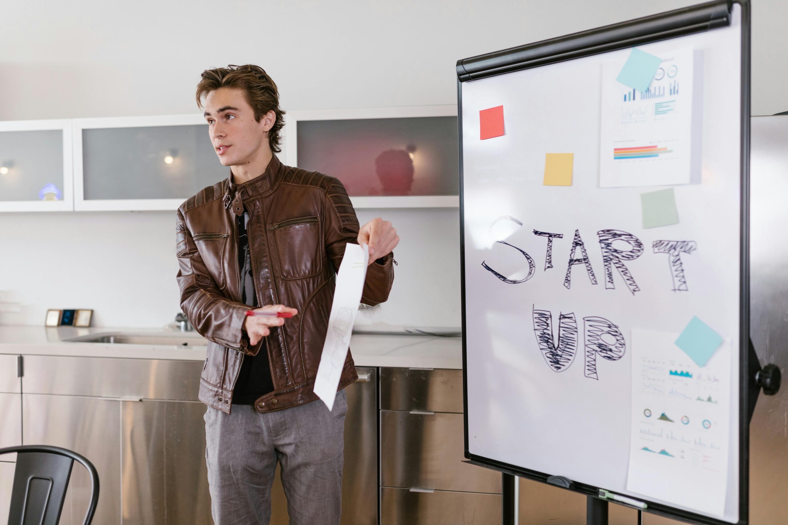 How To Start A Business in South Africa - giving. a speech image